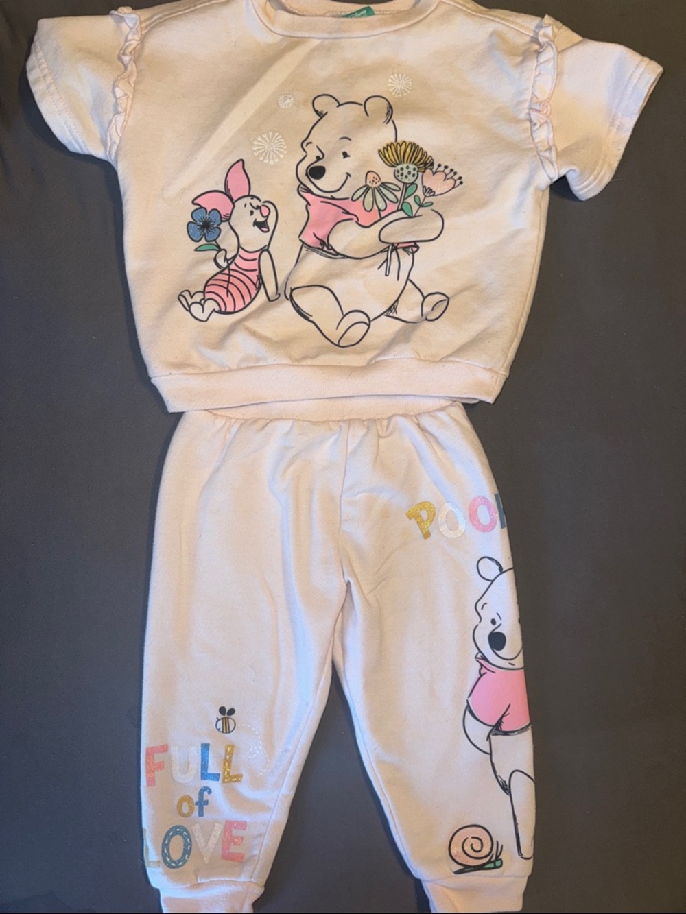 Winnie the Pooh Pink Two-Piece Kids Pajama Set